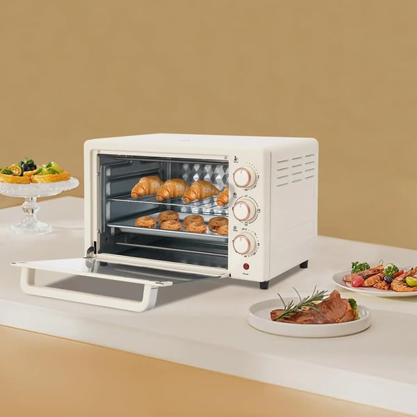 Mini Uuni, Grillausteline, 60-Minuutin Ajastin,VALKOINEN, 220V