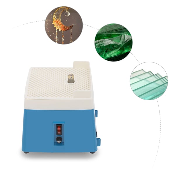 Glasgrinder, ABS- og kobbermateriale, 4200 RPM motor, automatisk vandforsyning, diamantbelagt slibehoved, kompakt design