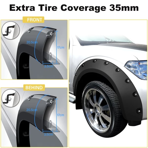 Fender Flares, Hjul Dækning, Robust Udseende,skærmforlængelser