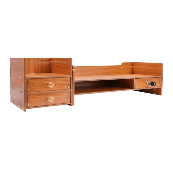 Monitorställ, Förvaringslådor, Ergonomisk Design,Trä