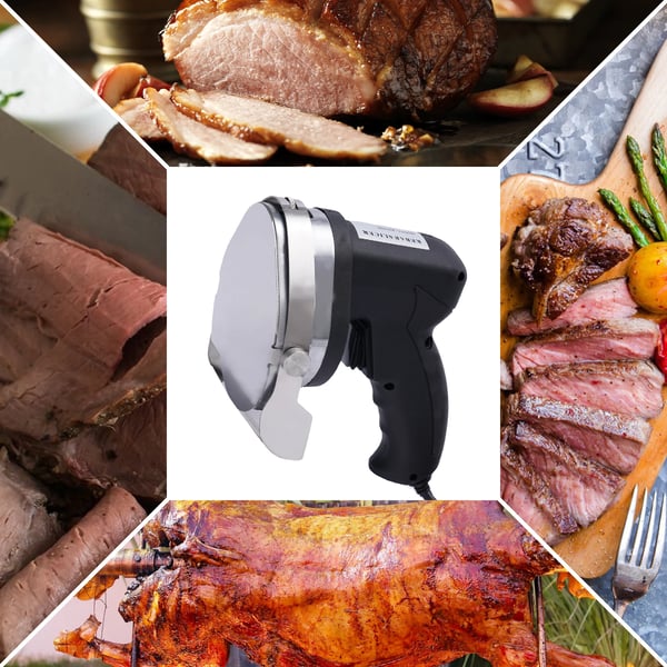 Kebab Skærer, Ergonomisk Håndtag, Justerbar Tykkelse,Kebab Skærer