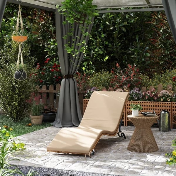 Strandstol, Vandafvisende Materiale, Nem Montering, 166x63x76 cm,166×63×76 cm
