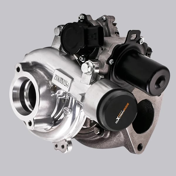 Turbocharger, 30 cm længde, 27 cm bredde, 10 kg vægt, passer til kompatibel dieselmotor, maksimal effekt 171 HK