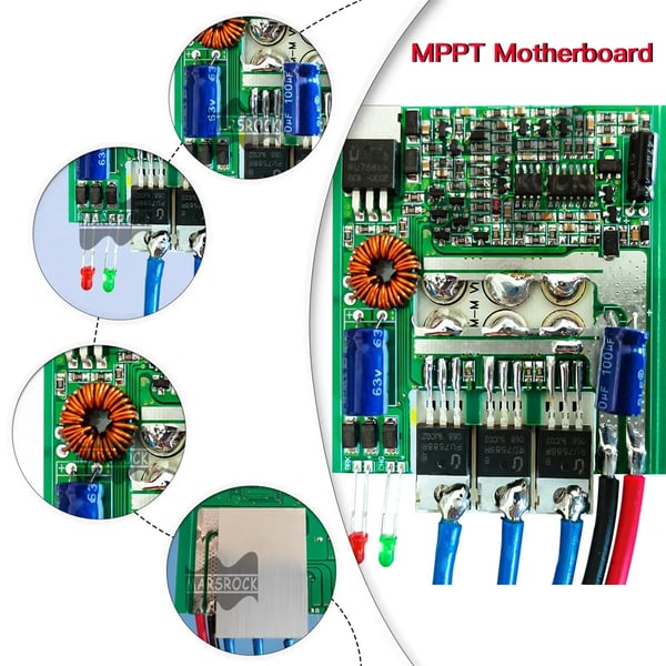 MPPT-controller, vandtæt design, bred kompatibilitet,800W MPPT-controller, 30A, 12V 24V