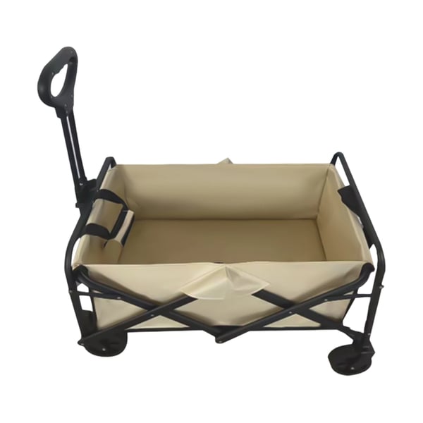 Vognvogn, høj lastekapacitet, foldbart design,Beige