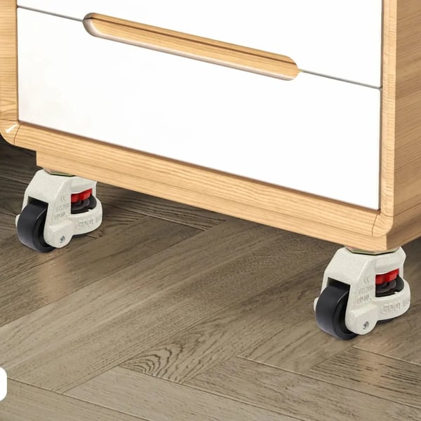 Tunge industrielle hjul, holdbart materiale, høj belastningskapacitet,Beige