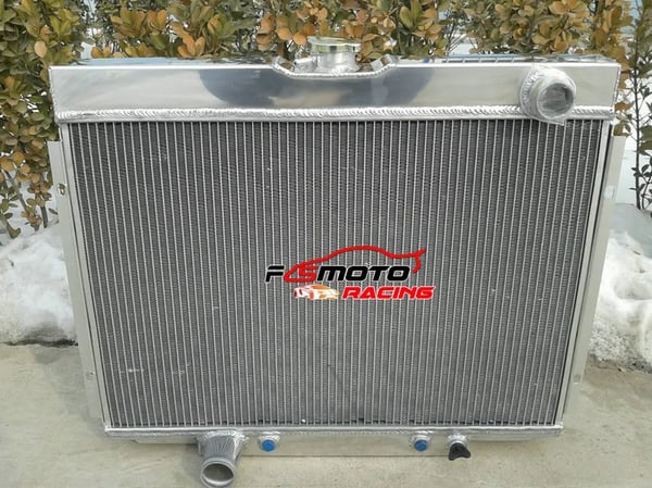 Aluminiumradiator, tungt køledesign, perfekt pasform til klassiske biler, øget effektivitet