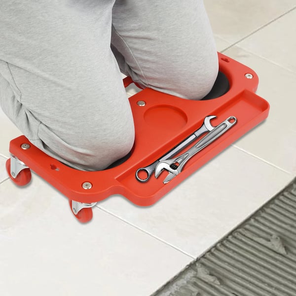 Knäskydd, Ergonomisk Design, Lätt Rörlighet,Röd