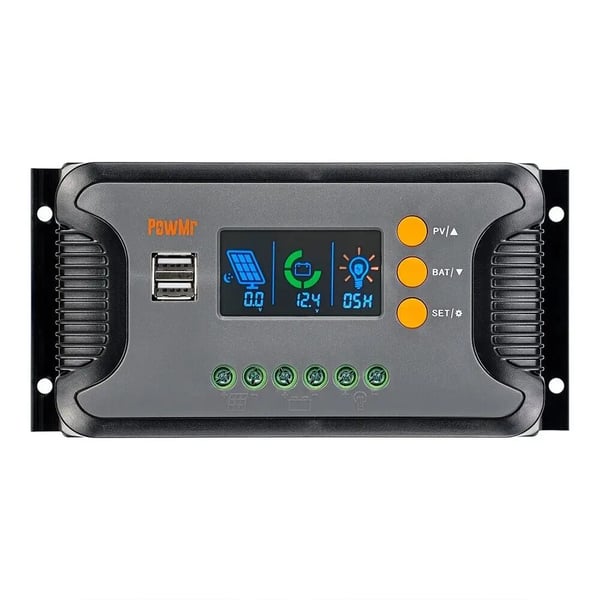 Solcellsregulator, PWM-typ, LCD-display,30A PWM-kontroller