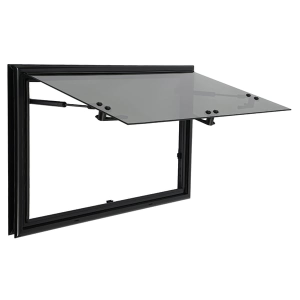Skub Ud Vindue, Holdbart Aluminiumlegering, Kompatibelt med RV'er,sort