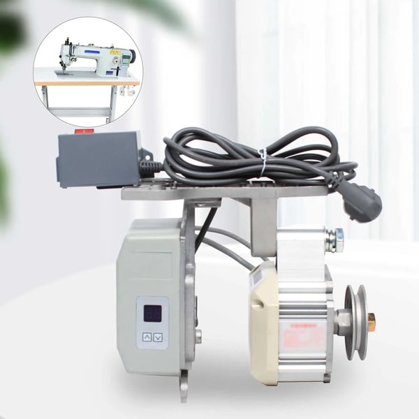 550W Børsteløs Symaskinemotor, Maksimal Hastighed 4500 omdr./min, Konstruktion i Rustfrit Stål,Lys grå, M