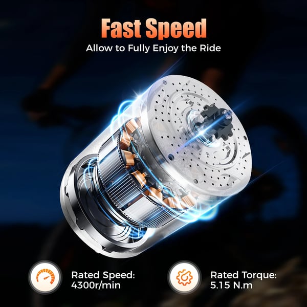 Børsteløs Motorcontroller, 60V, 2000W, Nominel Hastighed 4300 o/min, Nominel Strøm 36 A, Nominelt Moment 5,15 N·m