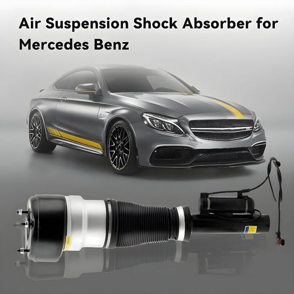 Luftaffjedring Stødabsorber Strut, Stål, 24,5 tommer x 5,5 tommer x 5,5 tommer, Kompatibel med Mercedes-Benz S-Klasse, Forbedret kørekomfort