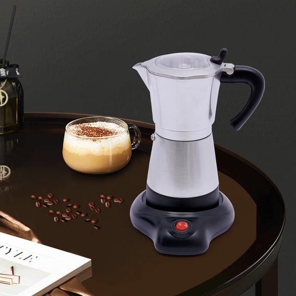 Espresso-kone, 480W Sähkökäyttöinen, Kannettava Kahvinkeittimen,Hopea