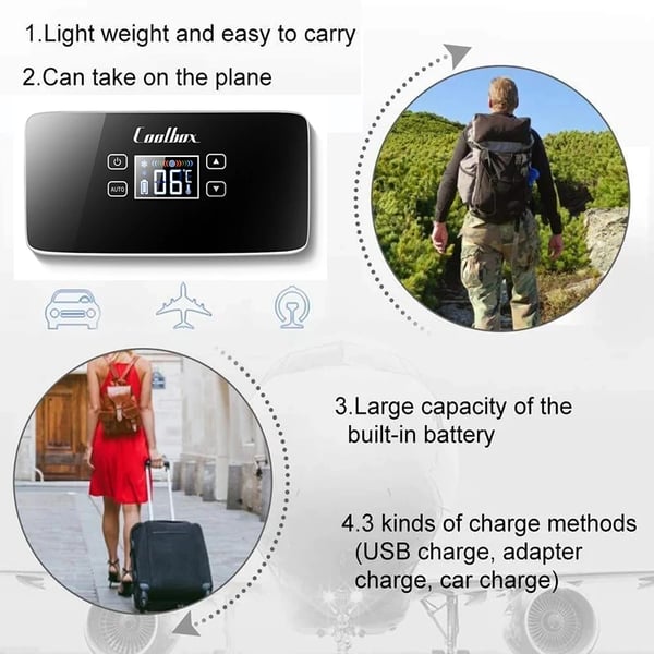 Insulinkøler, bærbart design, smart alarmsystem,220v EU, 220v eu