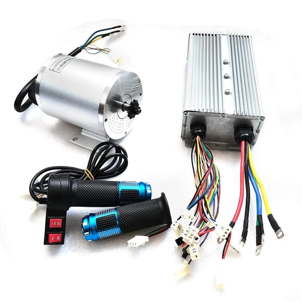Borstarlös Motor Kit, 72V Hög Hastighetskontroller, Antislip Gaspedal,6600 RPM