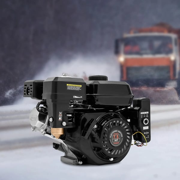 Benzinmotor, 212cc, 7,5 HK, 3600 RPM, Elektrisk Start, Kompatibel med Go-karts og Generatorer