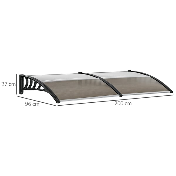 Gazebo, Vejrbestandigt Design, Holdbare Materialer,Brun, 200X96X27 cm
