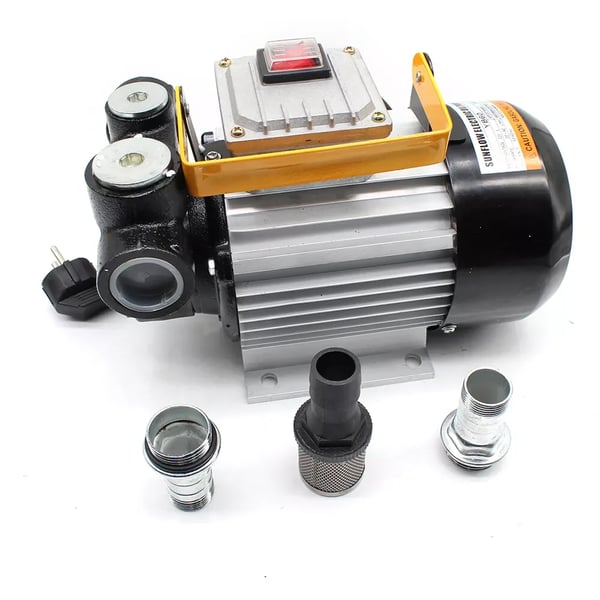 Elektrisk olie pumpe, flowhastighed 20-60 l/min, 550 W effekt, kobbermotor, kompatibel med diesel og lette olier