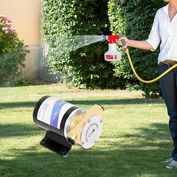 Vattenpump, Effektiv Vattenflöde, Hållbar Koppardesign,svart