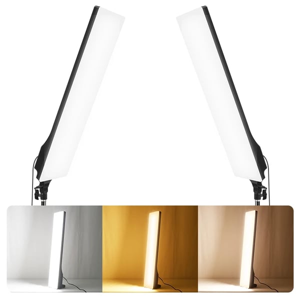 LED Foto Video Panel Lys Sæt, Justerbar Farvetemperatur, Fjernbetjeningsfunktionalitet,LILLA