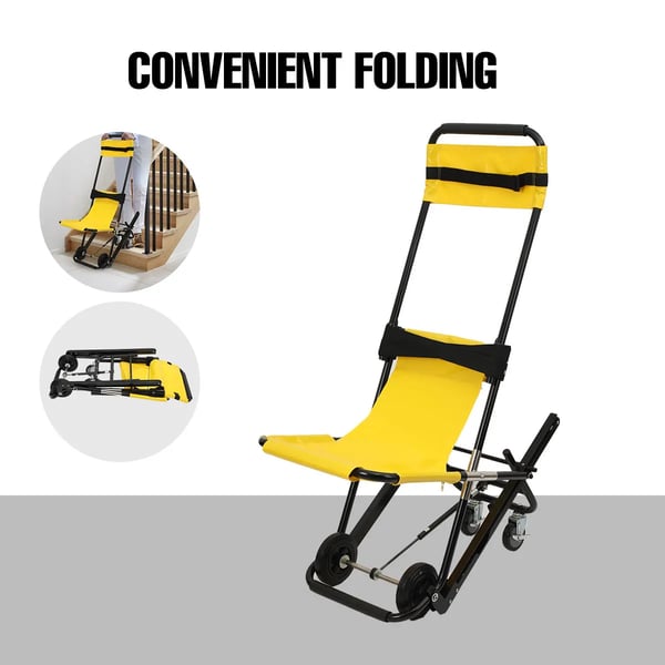 Trappe stol, Maksimal belastning 200 kg, Foldet størrelse 111×54×18 cm, Udfoldet størrelse 137×85×52 cm, Ingen montering kræves, 4 hjul