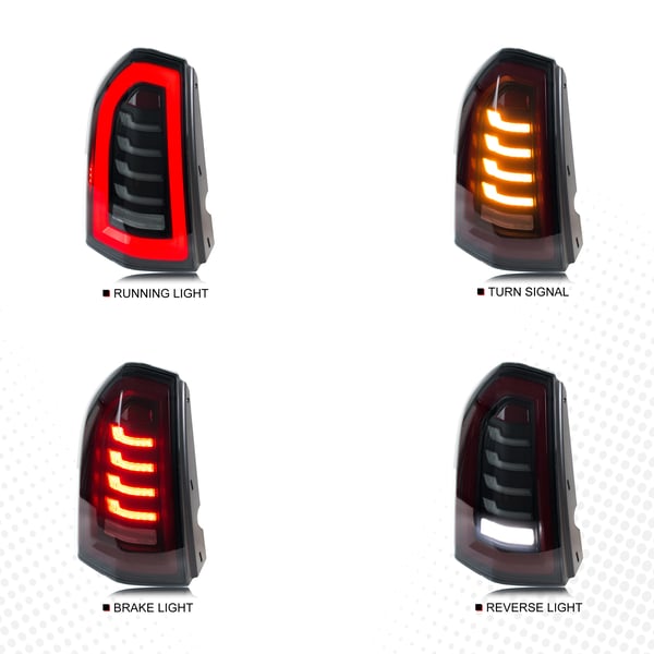 LED Baglygter, Dynamisk Signal, Vandtæt Design