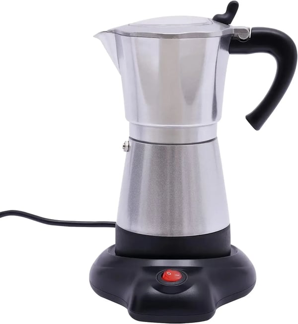 Espresso Maskine, 480 W Effekt, 360° Drejelig Base,Sølv