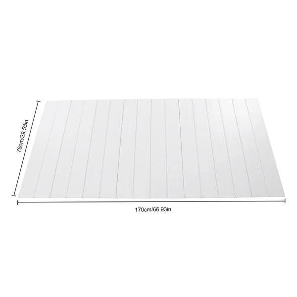 Kokoontaitettava kylpyammeen kansi, vedenpitävä PVC, lämmönkestävä, valkoinen