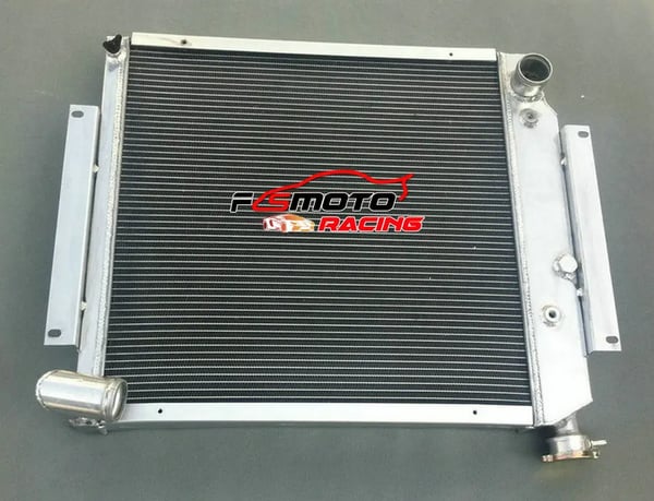 Aluminiumradiator med ventilator, 3-rækket design, høj kølekapacitet, holdbar konstruktion
