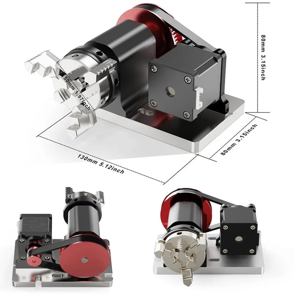 CNC Rotationsmodul Sæt, Alsidig Klemning, Robust Konstruktion,Rotary Module Kit