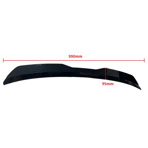Bagspoiler til bil, holdbar ABS-konstruktion, design i kulfiber,kulfiber sort
