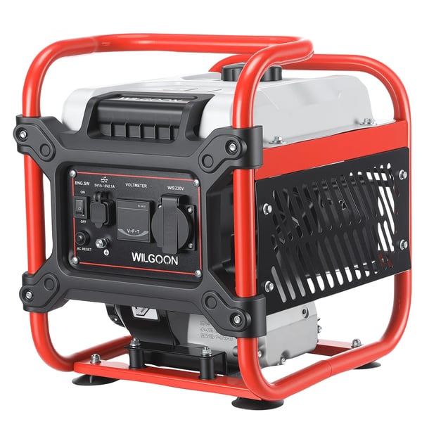 Invertergenerator, 900W Nominel Effekt, 1000W Maksimal Udgang, 230V Spænding, 16A Strøm, 4-Takts Motor