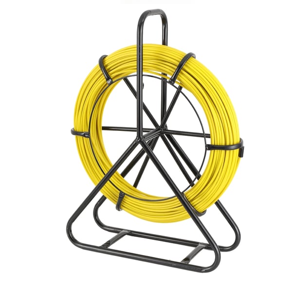Fiberglas Fiskebånd, 100 m Længde, 6 mm Diameter, ABS Forstærkning, Temperaturinterval -40 til +80 °C, Pakkevægt 7 kg