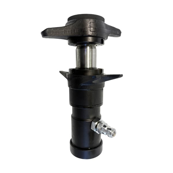 Hydraulisk kuglehovedfjerningsværktøj, justerbare højder 60 mm og 72 mm, sikkerhedsstrop inkluderet, 4,5 metriske tons trykkraft.