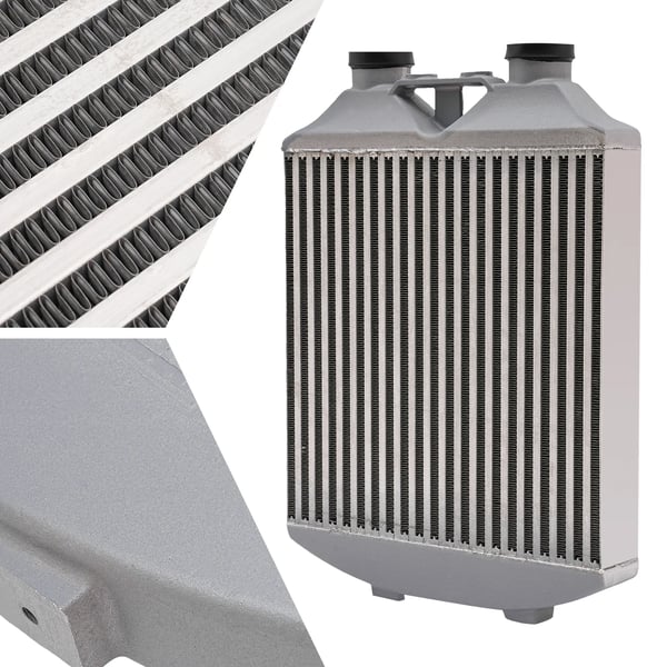 Intercooler, Aluminiumlegering, Dubbelradig Rörrdesign,GRÅ