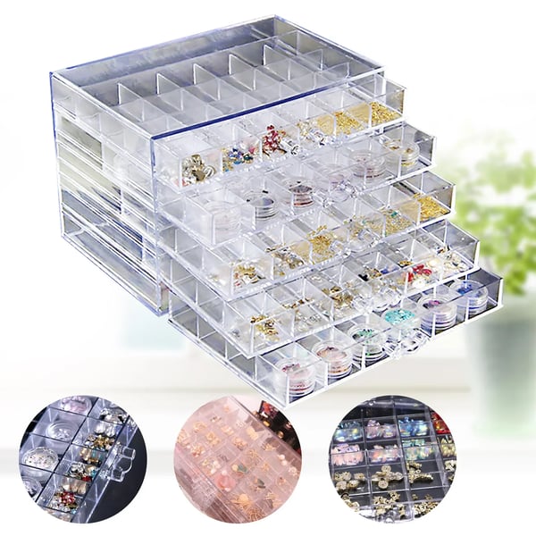 Neglekunst Opbevaring, 120 Rum, Skuffeorganisator,Klar
