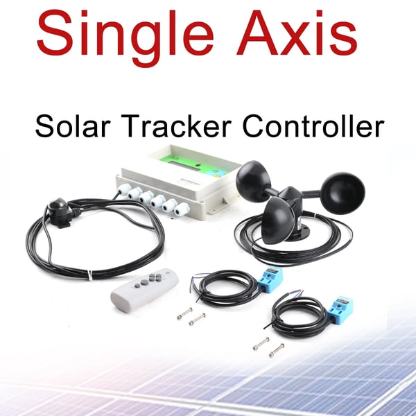 Sol Tracker Controller, DC 12V Strømforsyning, Maksimal Belastning 15A, Dimensioner 150mm x 100mm x 40mm, Automatisk Sporingssystem