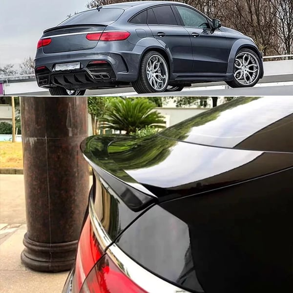 Bagagerumsvinge Spoiler, Glansfuld Sort Finish, Skræddersyet Pasform til Mercedes Benz GLE Klasse,glossy sort