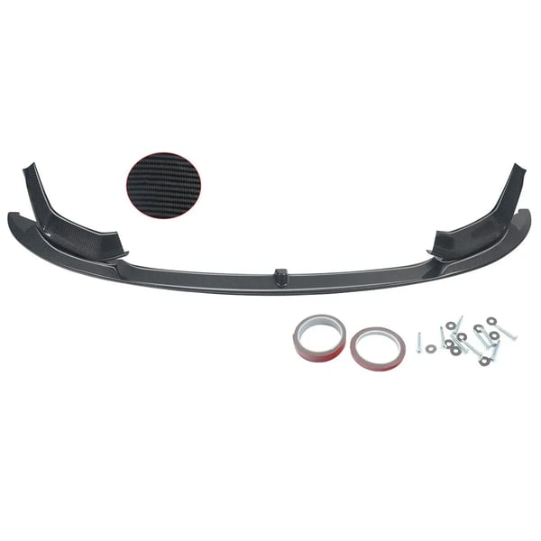 Framstötfångarsplitter, ABS-plastmaterial, Enkel installation,kolfiberutseende
