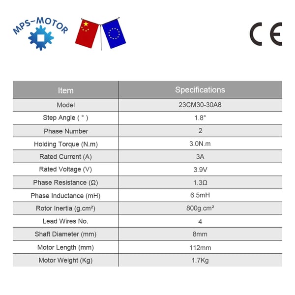 Stepper Motor, Høj Præcision, Robust Momentudgang,3N.m - DM556