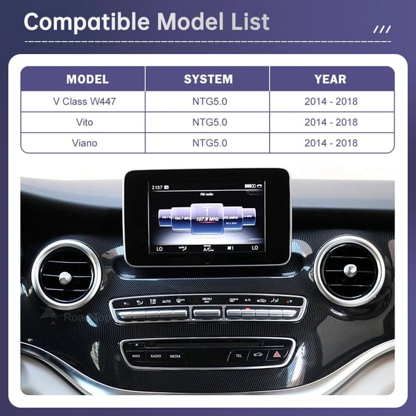 Trådløs CarPlay, Android Auto, AirPlay Support,NTG5.0 5.1 sort, Ingen