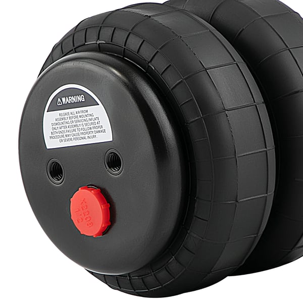 Luftaffjedringskit, 2500 lb Luftfjederpose, 1/2" NPT Enkeltport, 32 cm Længde, 20 cm Bredde, 38,5 cm Højde