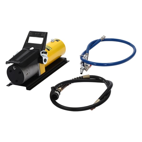 Luft hydraulisk pumpe, 10000 PSI output, stål konstruktion, kompakt design,Gul