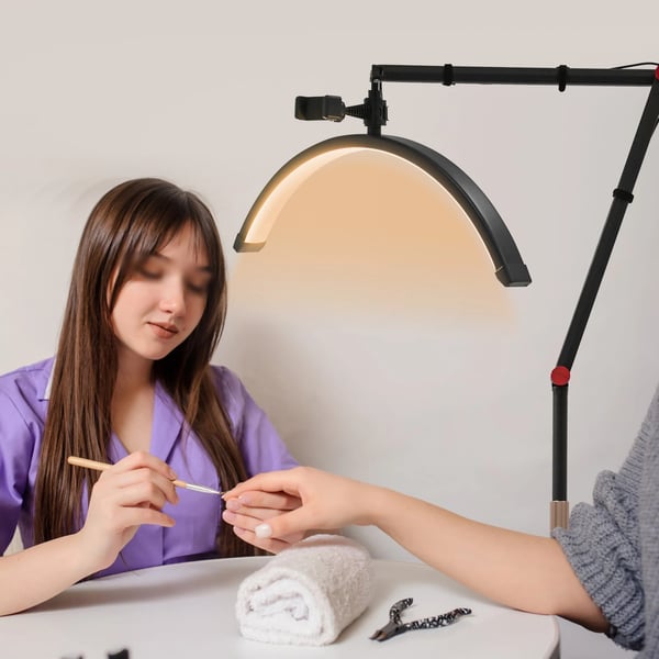Gulvlampe, Justerbar Lysstyrke, Fjernbetjening,sort