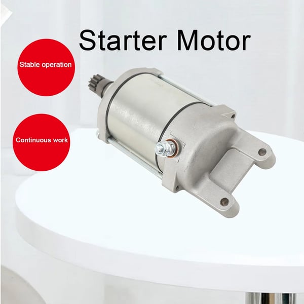 Startermotor, 12V spænding, 2,5A strømstyrke, kompakt design, komponenter af høj kvalitet i metal, kompatibel med forskellige TGB-modeller