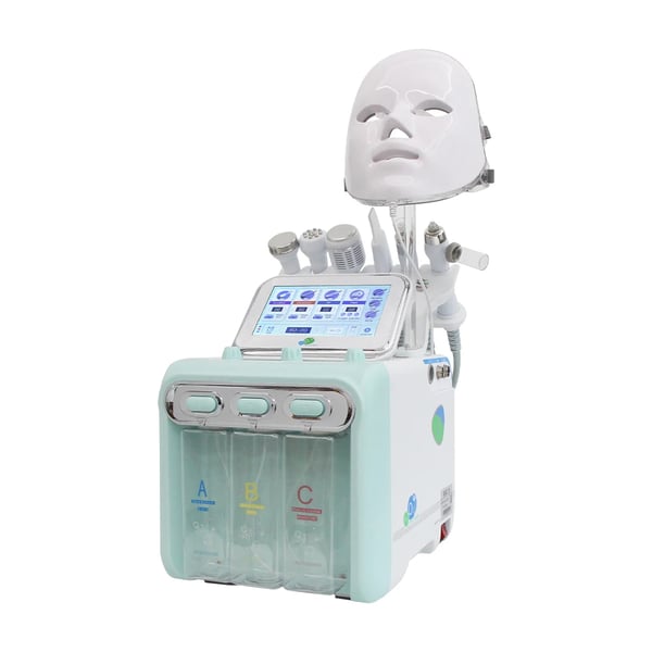 Hydro Dermabrasion -kasvohoitokone, syväpuhdistus, ihon nuorentaminen,7in1 Vihreä