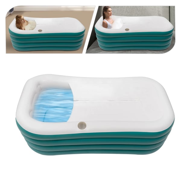 Oppustelig badekar, AC220-240V, 250L kapacitet, elektrisk pumpe, dimensioner 152 x 82 x 57 cm, 130W effekt