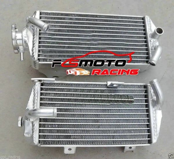 Aluminium radiator, forbedret køleeffektivitet, direkte pasform erstatning, anodiseret overfladefinish, kompatibel med CRF250R (2014-2016)