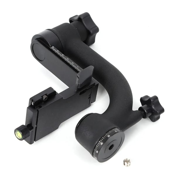 Tripod Gimbal Hoved, Justerbar Højde, Stabil Belastningskapacitet,sort